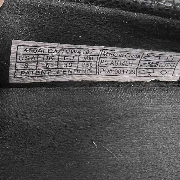 Vionic Womens Alda Black Snake Leather Slip On Loafers 8 Ortho Heel Comfort Sz 8 - Picture 5 of 7